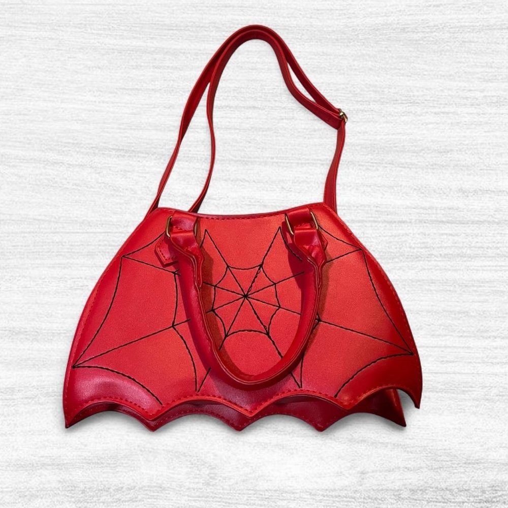 Red Spider Web Design Women's Bag